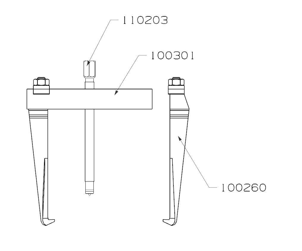 EXTRACTOR FORZA SERIE 1000 DE 2 PATAS